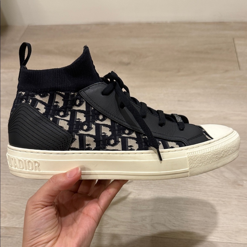 Dior Black and Cream Women's Sneakers - Picture 5 of 11